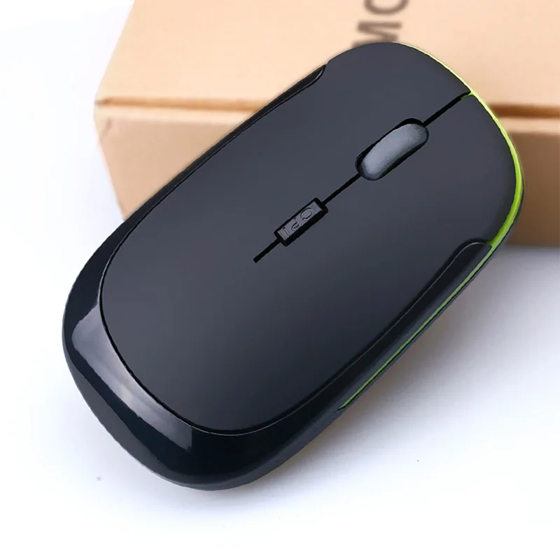 Slim 2.4 GHz Wireless Mouse-ul pentru Laptop PC 1600DPI 10m Distanta de Operare pentru laptop PC-ul Optic Wireless Mouse de Calculator 4