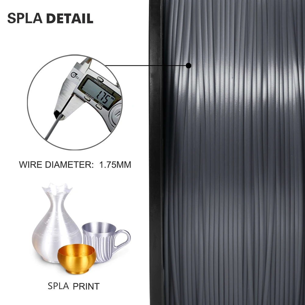 SUNLU 1,75 MM 3D cu Filament SPLA Imprimantă 3D cu Filament 1-3KG/role Poluarea cu Plastic-Material gratuit pentru Imprimantă 3D S pla cu Incandescență. 4