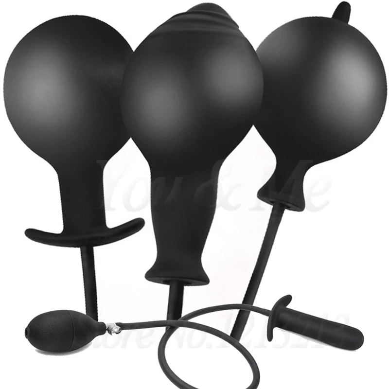 Super Mari Gonflabile Mari Anal Plug Vibrator Pompa Dilatator Anal Extensibil Vagin Stimulator anal Bile Jucarii Sexuale Pentru bărbat 4
