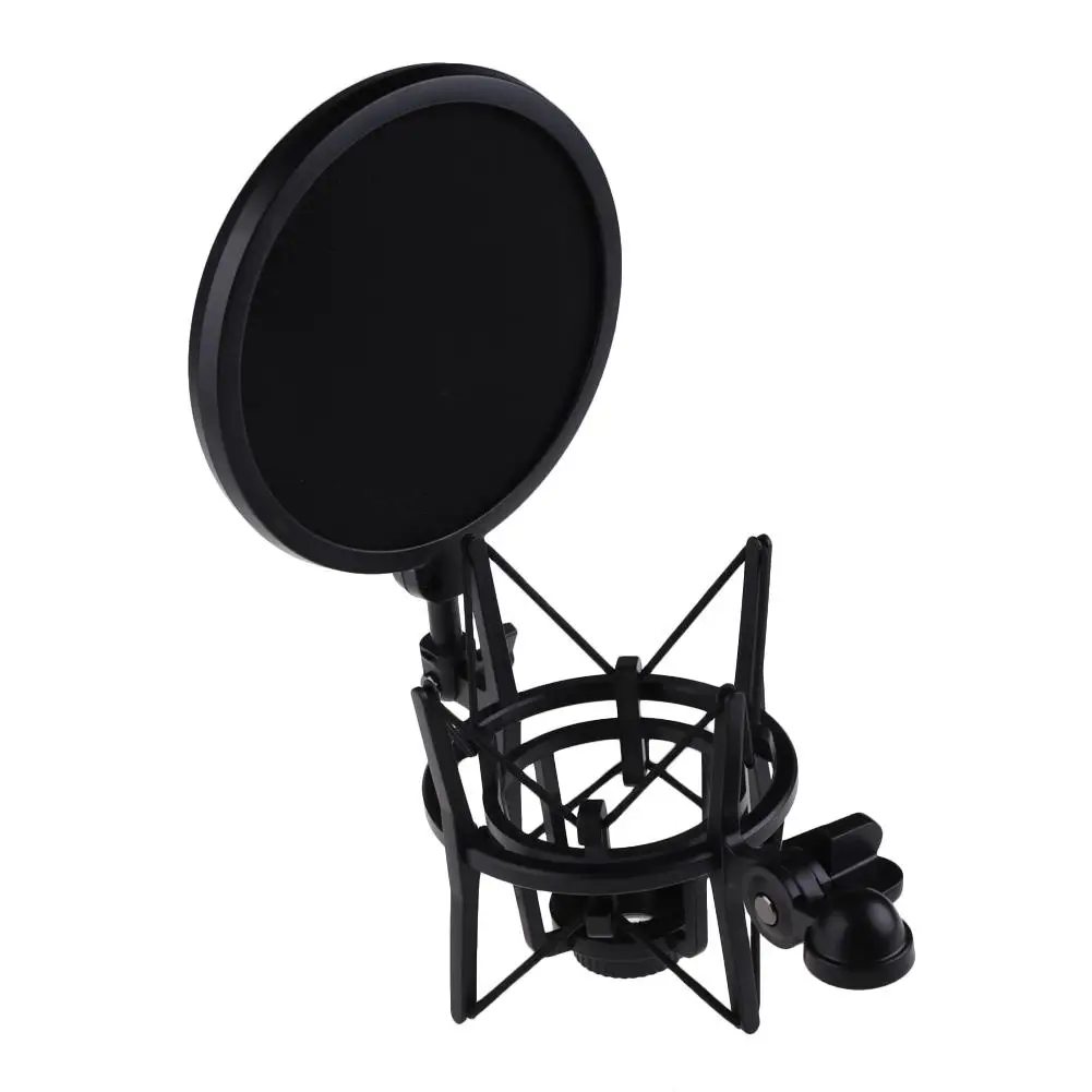 Vanpower Microfon Microfon Profesional Șoc Montare cu Pop Scut Filtru Ecran Oferi Maximum de Izolare la Vibrații Manipulare 4
