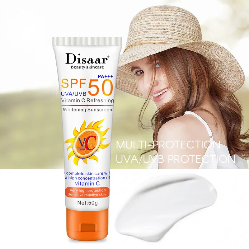 VC Faciale Corp Crema de protecție Solară SPF 50 Albire Crema Hidratanta Piele cu Protecție UV Crema Ulei-control rezistent la apa Crema de Soare 4