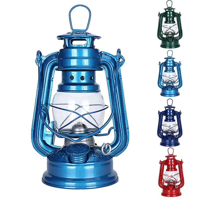 Vintage Piedestal Kerosen Ulei/LED Felinar Lampa de Masa Mediteraneene Stil Modern Decor Lampă Portabilă 4