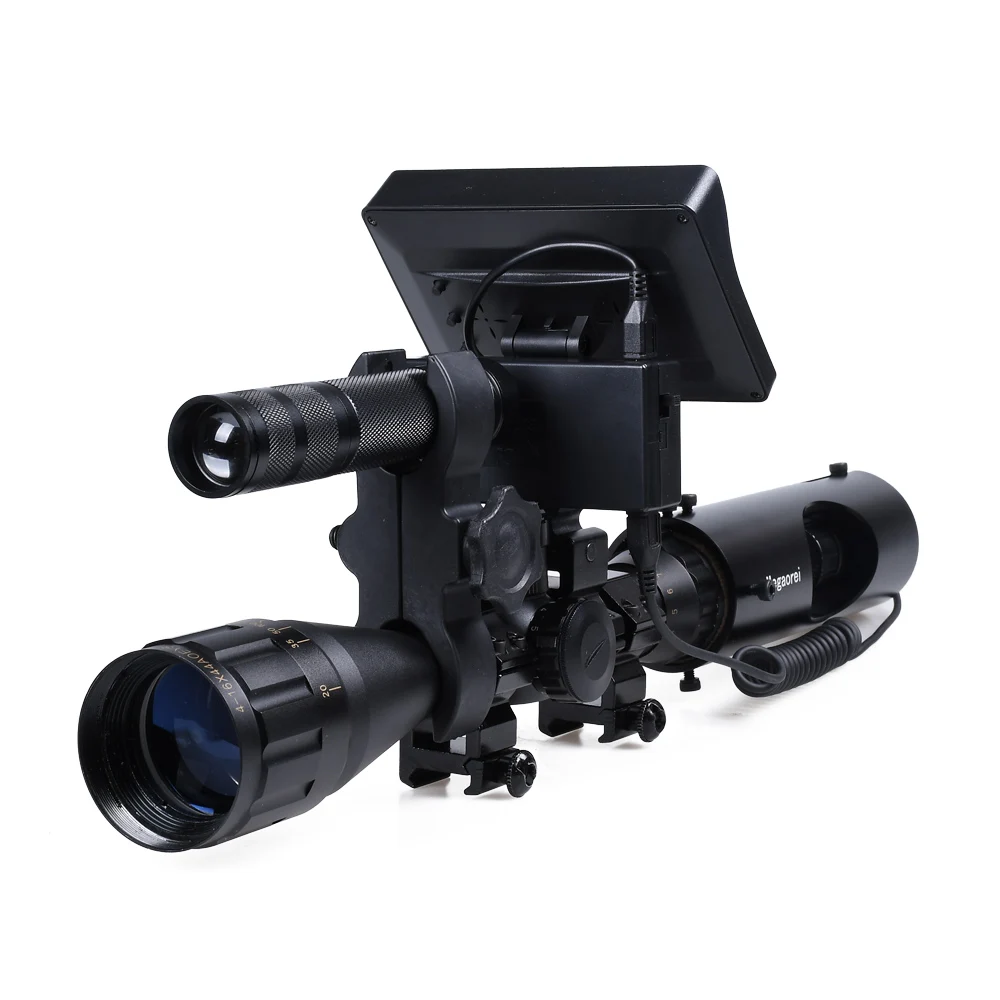 Vânătoare Riflescope Night Vision Optica Vedere IR Infraroșu LED-uri domeniul de Aplicare aparat de Fotografiat Clar Viziune de Noapte domeniu de Aplicare Dispozitiv 4