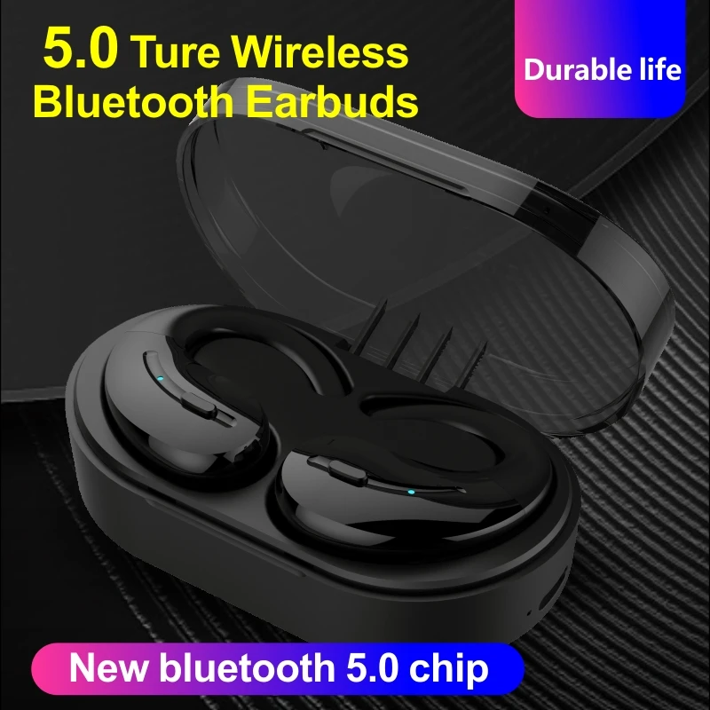 Wireless Căști Bluetooth V5.0 TWS Căști fără Fir Bluetooth LED Cu 2600mAh Power Bank Căști Cu Microfon 4