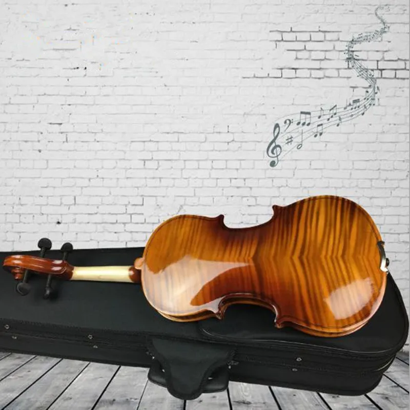 ZONAEL Noi 4/4 3/4 1/2 1/4 1/8 Incepator Vioara Antic Arțar Vioara Full Violino 3/4 Manual Instrument Muzical & Caz Arc 4