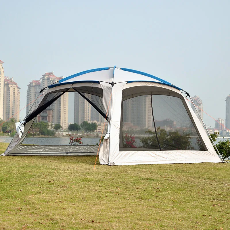 În aer liber echipament de pescuit pergola camping auto-conducere grătar tent plaja de pescuit cort baldachin 4