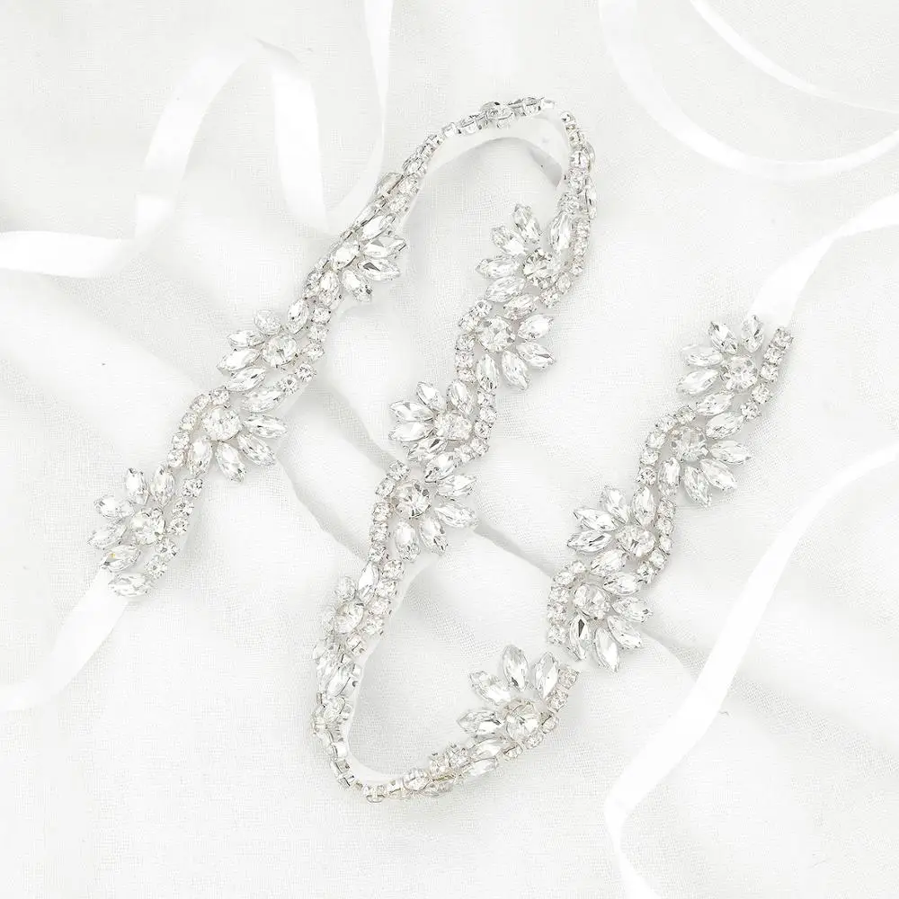 (1 BUC) Stras de Mireasa curea de nunta cu cristale de diamant rochie de mireasa curea accesorii cercevea pentru rochie de mireasa WDD1095 5