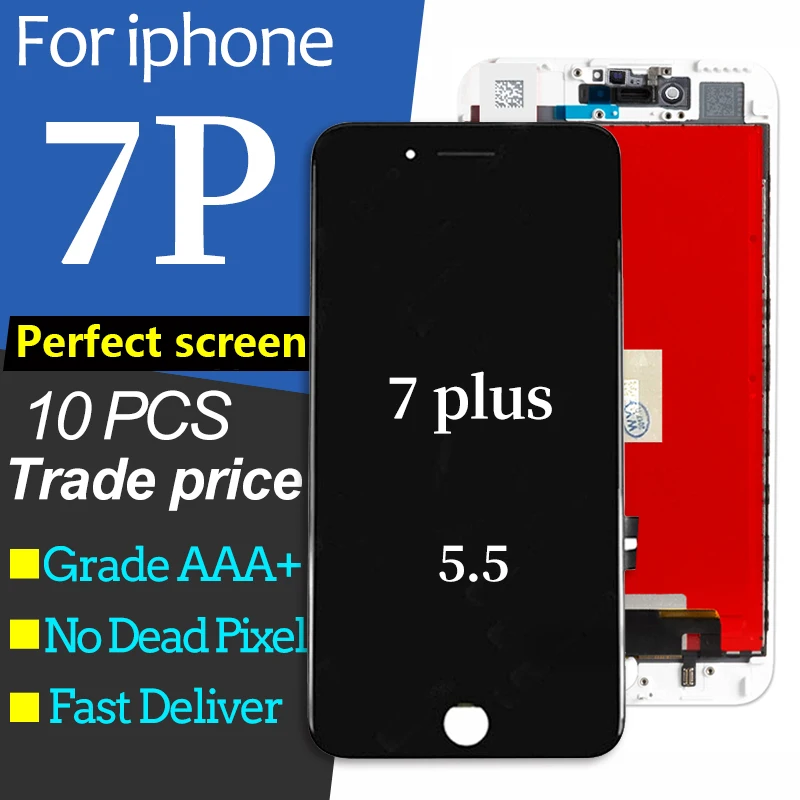 10 Buc/Lot Clasa AAA LCD Pentru Iphone 7 Plus Lcd Display cu Touch Screen Digitizer Înlocuirea Ansamblului Pentru Iphone 7Plus Lcd 3D Touch 5