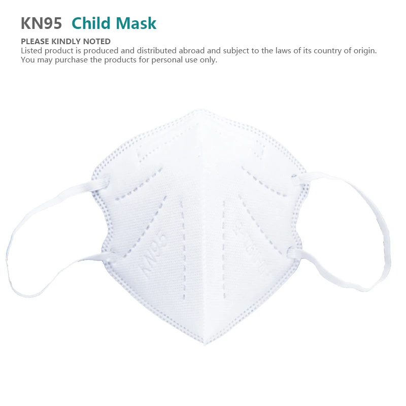 10BUC ffp2mask childmask kn95 ffp2 Pentru copii mască de Protecție Gura capac masca de fata virus măști de Unică folosință, mască de gura, masca de copil 5