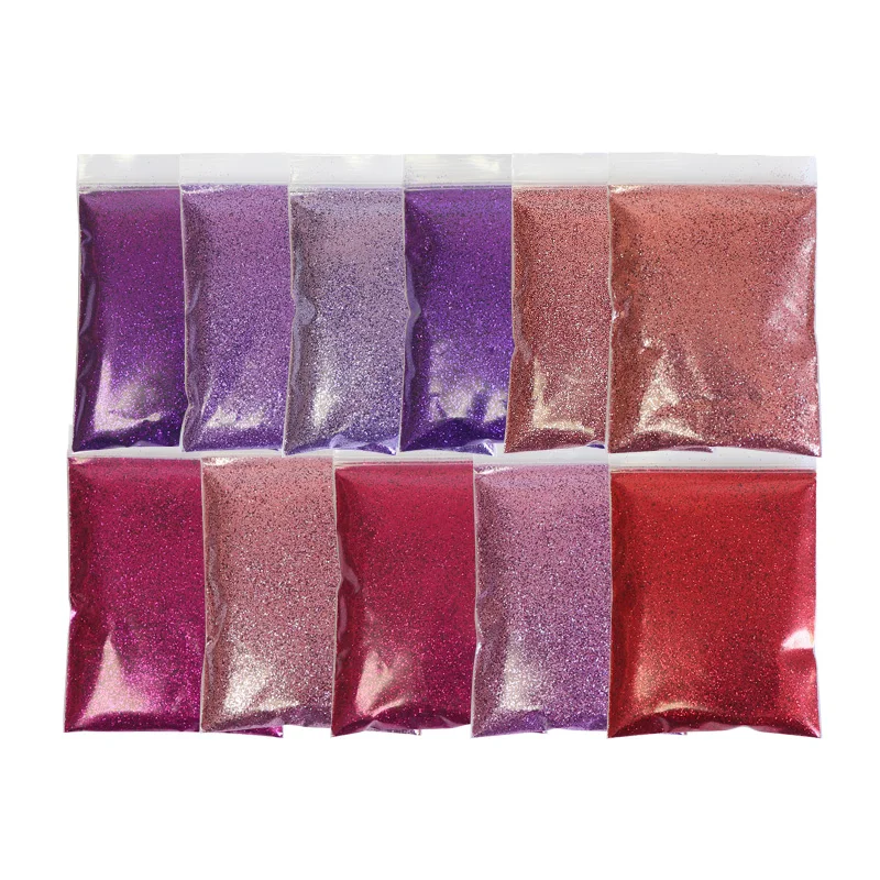11 Culori De Unghii Sclipici Pigment Pulbere De Decoratiuni De Unghii Manichiura Sclipitoare Aur Roz Roz Violet Paiete Pentru Unghii Salon De Instrumente 5