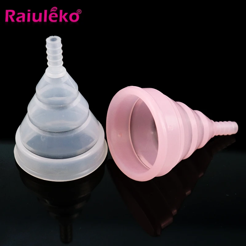 1buc S/L Silicon Medical Cupa Menstruala Pentru Femei Igienă Medicală 2 Culori Reutilizabile Doamna Vagin Perioada de Cupa Vagin Sănătate 5