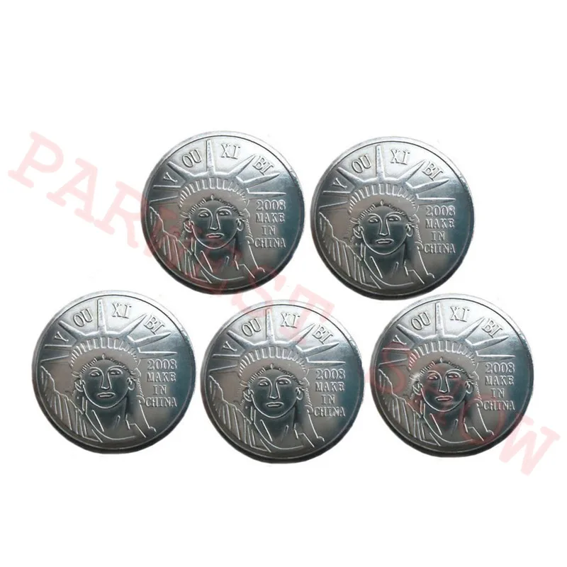 200pcs 24*1.85 mm/25*1.85 mm de joc Personalizate moneda semn arcade de vânzare la cald din oțel inoxidabil simbol acceptor de monede mașină de joc token 5