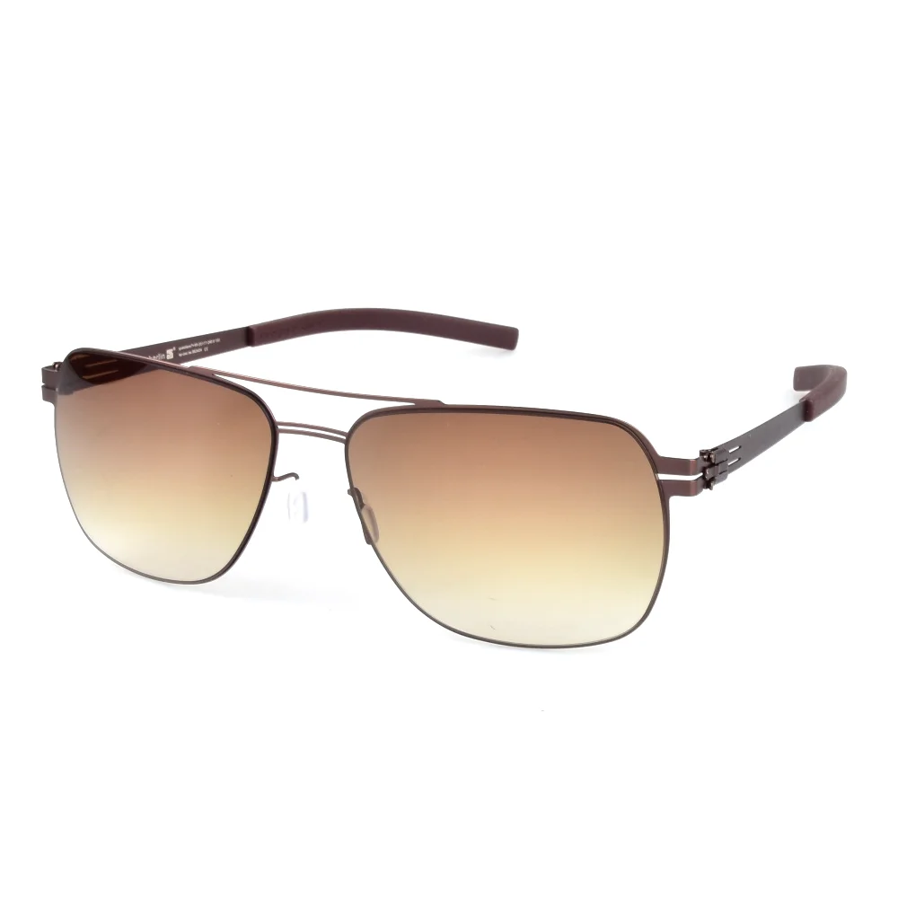 2020 Berin Design de Brand de Înaltă Calitate ochelari de Soare Barbati Șurub-mai puțin Ușoare Suqare Sticlă Soare UV Protetion Acoperire Lentile Gradient 5