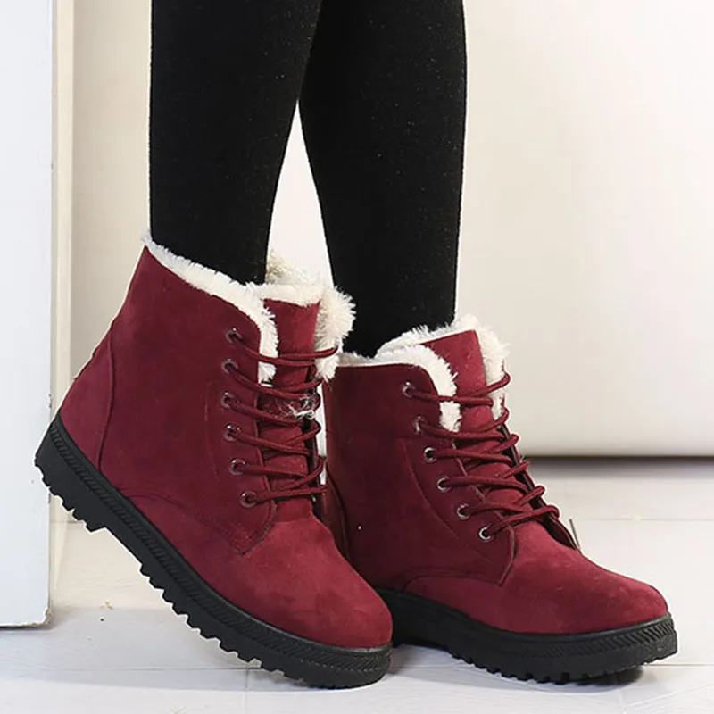 2020 Femei Cizme de Iarna Ține de Cald de sex Feminin Pantofi de Înaltă Calitate Glezna Cizme Pentru Femei Indesata Moda pentru Femei Pantofi 5