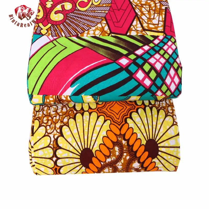 2020 mai Recente stil de Bumbac African Wax Haine Ceara de 6 metri pentru rochie de petrecere africană Bintarealwax 24001 5