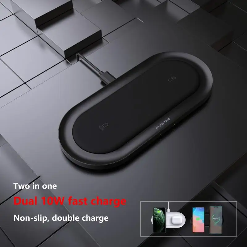 20W 2in1 Qi Wireless Charger Pentru Iphone 11 XS MAX X 8 Dual 10W Rapid Pad de Încărcare Pentru Samsung S10 S9 S8 Huawei P30 Pro Mate 30 20 5