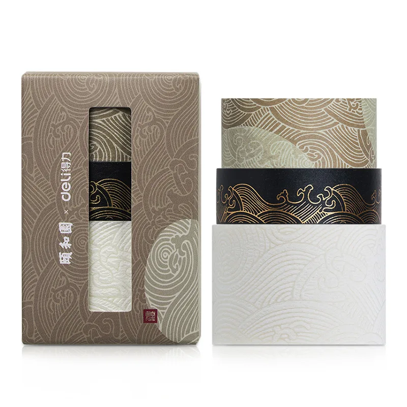 3 buc/set Lux Palatul de Vara Adezivă de Mascare Benzi de Hârtie Stil Chinezesc Bandă Washi pentru Jurnal Autocolant Album Foto DIY Cadouri 5
