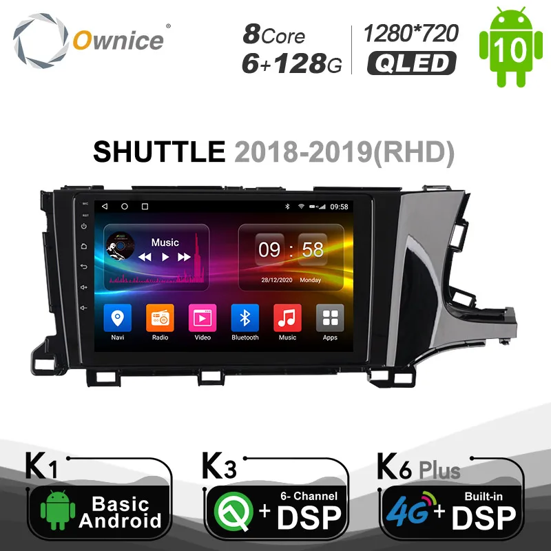 6+128G Ownice 2din Android 10.0 Octa Core GPS Navi Pentru Honda SHUTTLE 2018 2019 4G LTE DSP SPDIF Masina Jucător de Radio 1280*720 BT 5.0 5