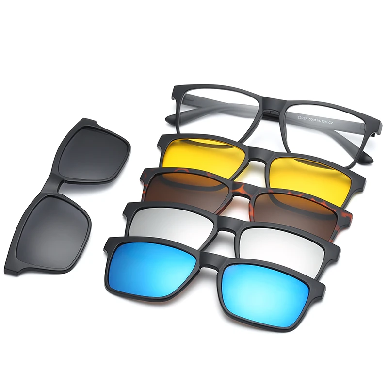 6 În 1 Personalizat Barbati Femei Polarizate Optice, Magnetice, ochelari de Soare Clip Magnet Clip pe ochelari de Soare Polaroid Clip pe Ochelari de Soare Rama 5