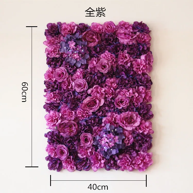 60x40 Cm Flori Artificiale Perete de Fundal de Nunta Recuzită Provizii de Decorare Perete Arcuri de Mătase Floare Trandafir Bujor Fereastra Studio 5