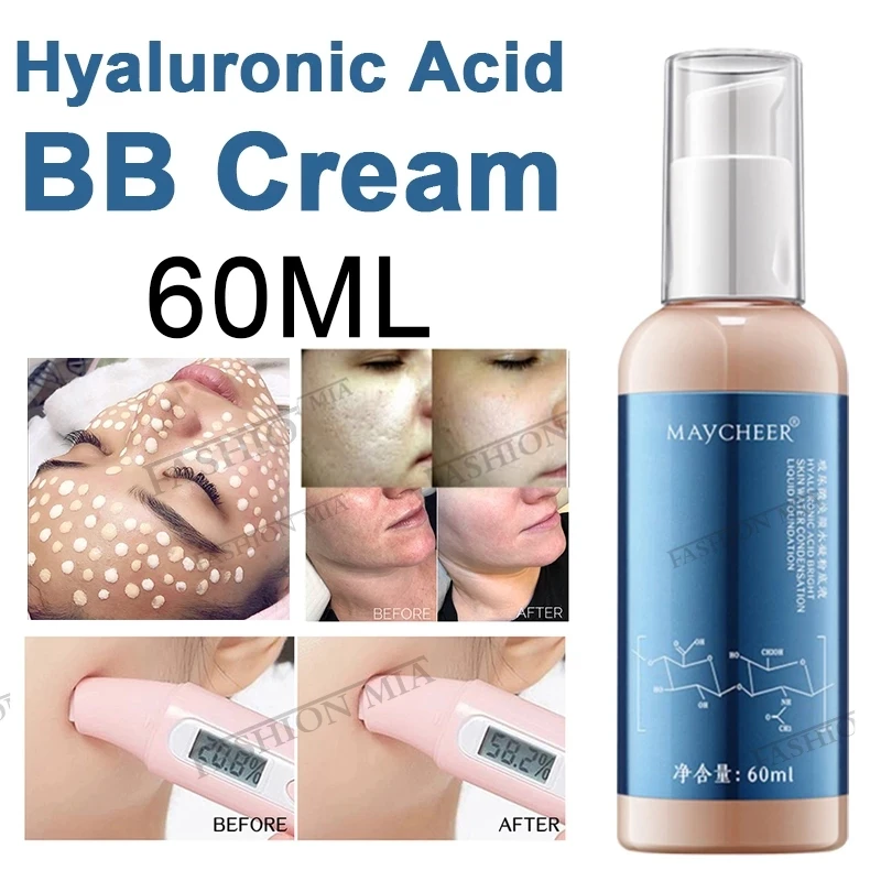 Acid hialuronic crema bb stralucire hidratare ridicare ser de îngrijire a feței esență lichid Corector de albire anti-rid Cosmetice 60ML 5