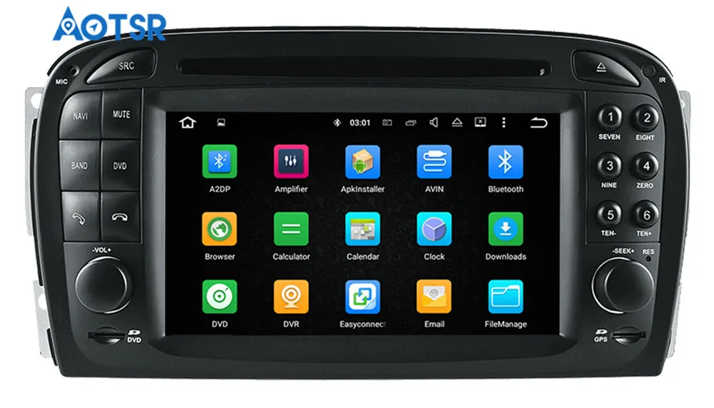 Android 9.0 Masina CD Player DVD GPS Navigatie Pentru Mercedes Benz SL R230 SL500 fabricate intre 2001-2007, Autoradio Unitatea de Înregistrare Multimedia WIFI 5