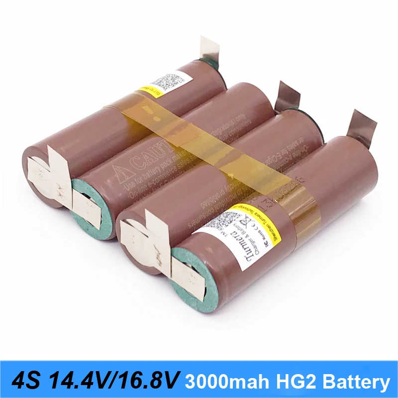 Baterie 18650 hg2 3000mAh 20amps 12.6 V la 25,2 V șurubelniță cu acumulator weld sudură bandă 3S 4S 5S 6S bateriei (personaliza) 5