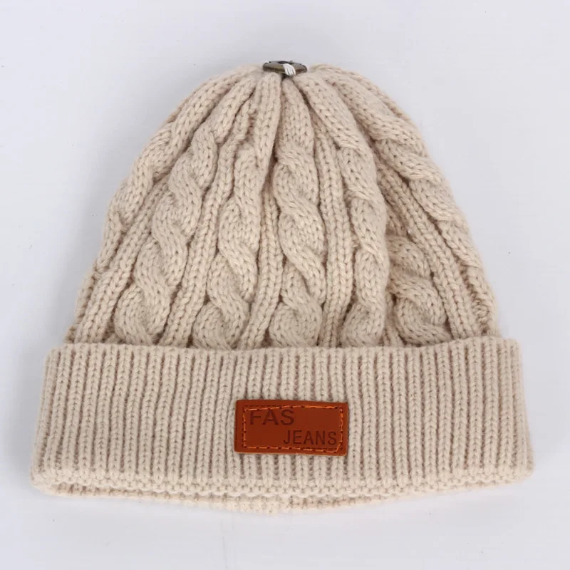 Brand chelioși căciuli pentru copii șapcă de blană pălării de iarnă pentru copii copii băieți fete pompom chelioși căciuli pentru copii pălăria 5