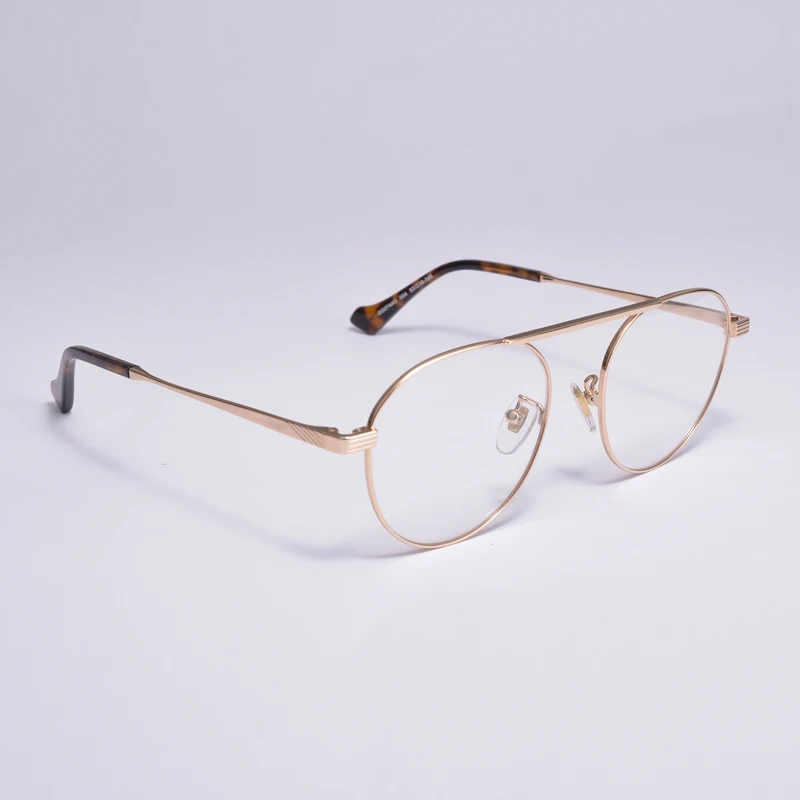 Brand Italian Pilot forma de ochelari din metal optice femei bărbați ochelari cadru GG0744O baza de Prescriptie medicala Ochelari cadru pentru femei barbati 5