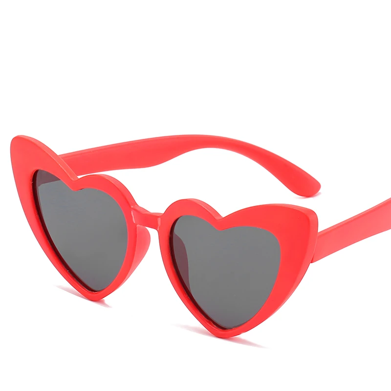 Cauciuc Polaroid Fetita ochelari de Soare pentru Copii Inima 2019 TR90 Negru Roșu Roz Inima Ochelari de Soare pentru Copii Polarizate Flexibil 5