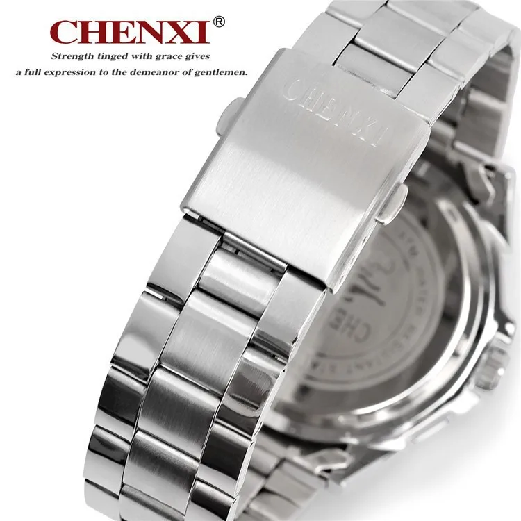 CHENXI Bărbați din Oțel Inoxidabil Trupa Ceasuri Bărbați Cuarț Ceas Bărbat de Lux Brand de Moda Ceas Ceasuri de mana Montre Homme xfcs 5