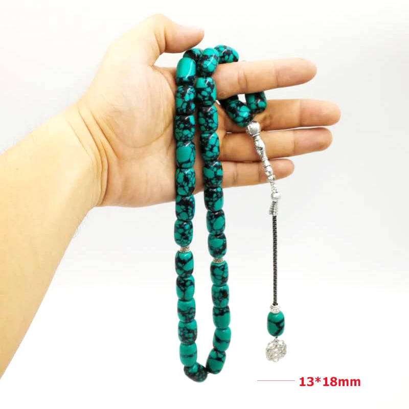 ChineseTurquoises Om Tasbih de Dimensiuni Mari, de Lux, bijuterii de Moda pentru Bărbați Brățări 5