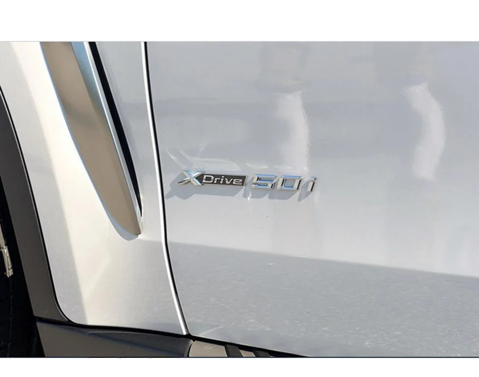 Chrome ABS Portbagaj Număr de Scrisori Insigna Emblema Embleme Autocolant pentru BMW XDrive 20i 25i 28i 48i 35i 40i 50i 5