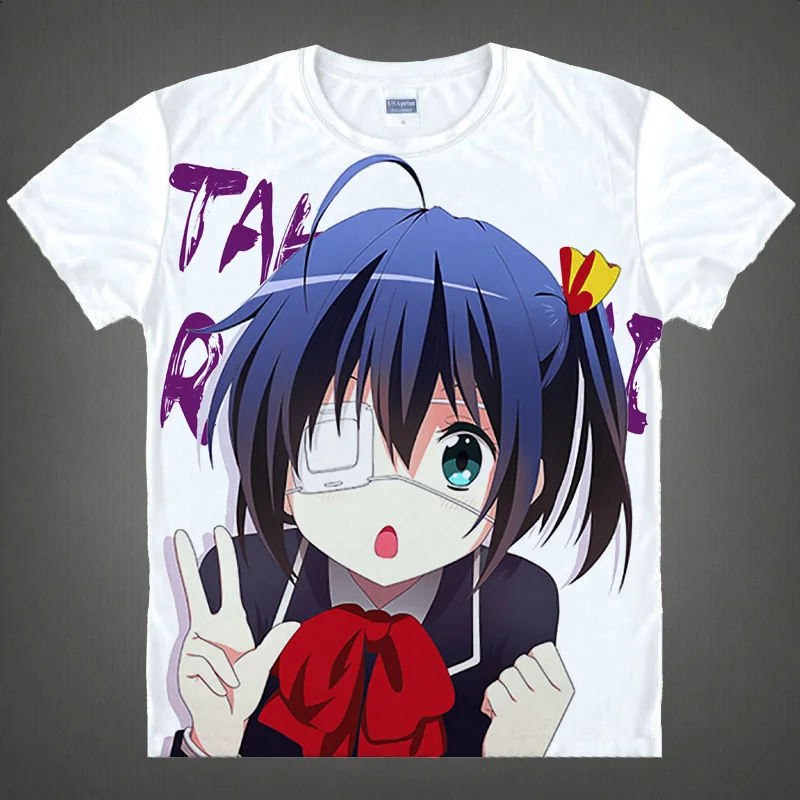 Chuunibyou Demo Koi Ga Shitai Anime Imprimate T-shirt Togashi Yuuta tricouri Takanashi Rikka Femei de Moda Topuri de Vara Tees 5