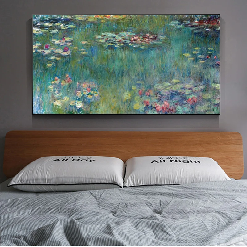Claude Monet Apă Lotus Panza Tablouri de Arta Reproducerea Impresionist Postere și de Imprimare Imagini de Perete pentru Living Home Decor 5