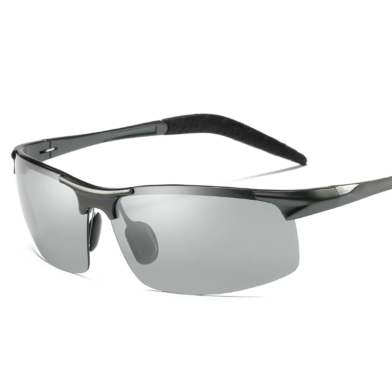 Din Aliaj de aluminiu Fotocromatică Bărbați ochelari de Soare Polarizat de Conducere de Zi și de Noapte Viziune Ochelari de protecție Decolora Ochelari de Soare Eyeglasses8177BS 5