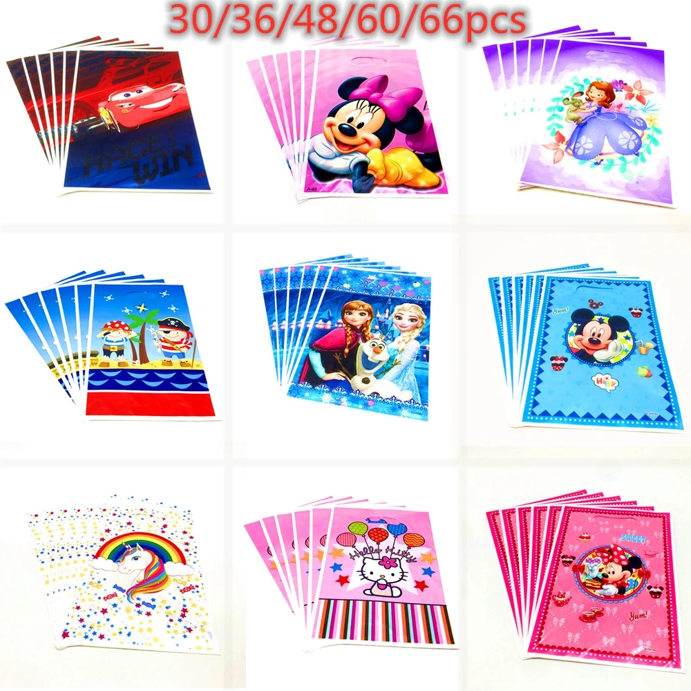 Disney Mickey Minnie Mouse Petrecere Tematica Sac De Cadouri Decor Petrecere De Plastic Bomboane Pungă De Pungă De Cadouri Pentru Copii Festivalul Consumabile Partid 5