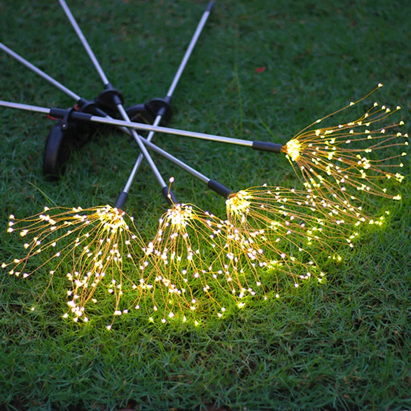 DUS Solar foc de Artificii Lumini în aer liber rezistent la apa Zână Ghirlanda 90/150 Led-uri de Lumină Șir Grădină cu Gazon, Strada Decor de Crăciun 5