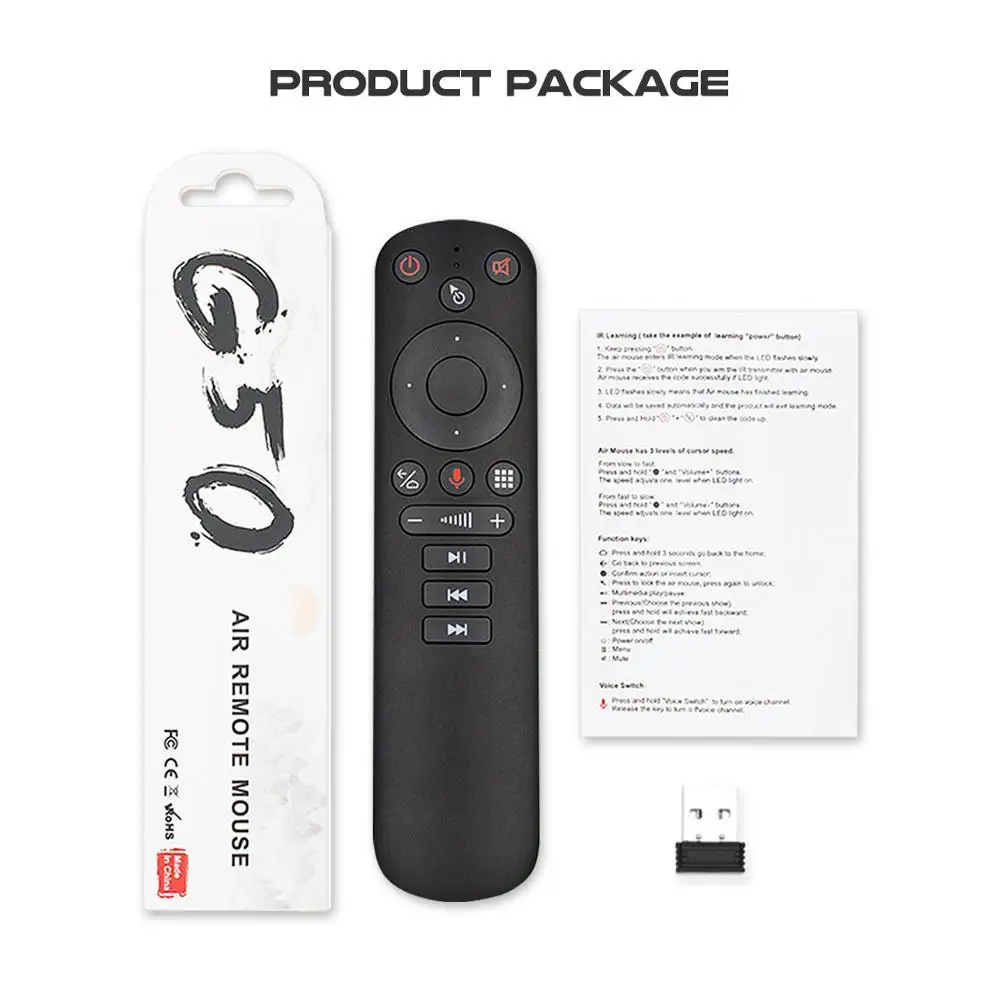 G50S Voce de la Distanță de Control Giroscop 2.4 GHz Wireless Mini Kyeboard Aer Mouse-ul G50 Microfon IR de Învățare pentru Android TV Box Pro X3 5