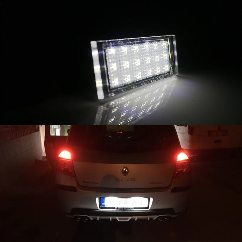 Gtinthebox 1 BUC Masina cu LED-uri de Lumină de inmatriculare Pentru Renault Megane 2 Clio Laguna 2 Megane 3 Twingo Master Vel Satis, Opel Movano Lămpi 5