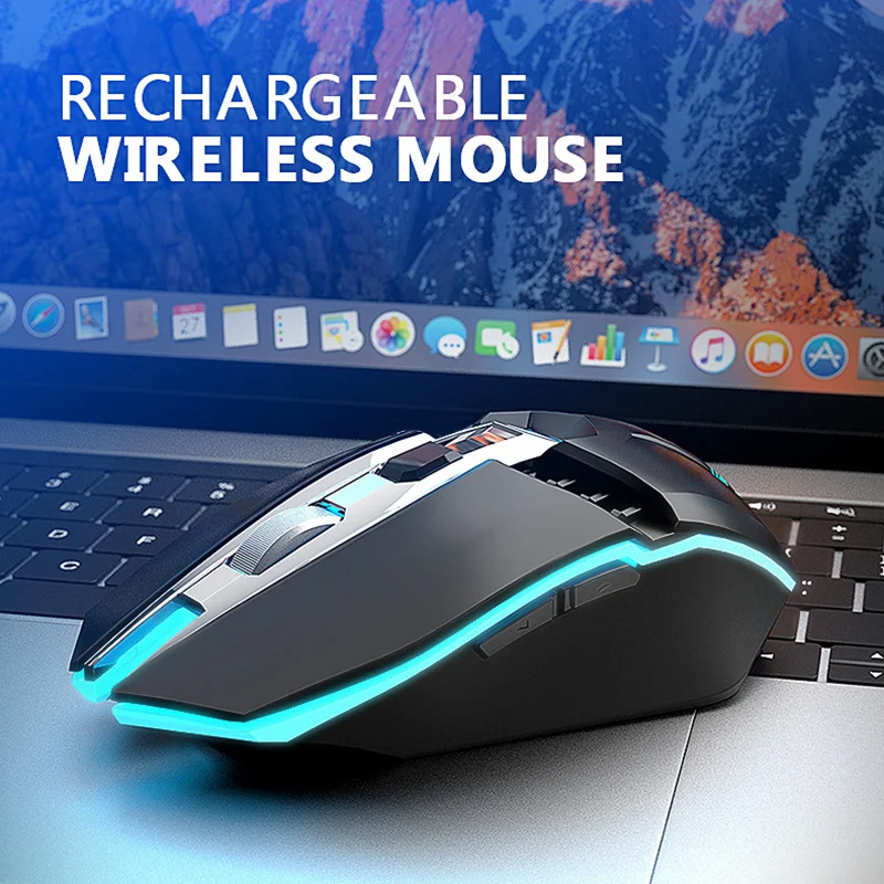 High-end Optical Mouse de Gaming Profesionist de Joc fără Fir Mouse-ul Reîncărcabile LED Șoareci Optice Pentru PC 5