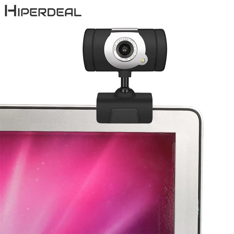 HIPERDEAL Noi HD 12 Megapixeli USB2.0 Webcam Camera cu MICROFON Clip-on pentru Calculator PC, Laptop 18Mar08 Picătură Navă F 5