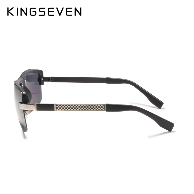 KINGSEVEN HD Polarizat ochelari de Soare Barbati fără ramă Brand de Lux de Designer Gafas Masculino Polarizado oculos De Sol 5