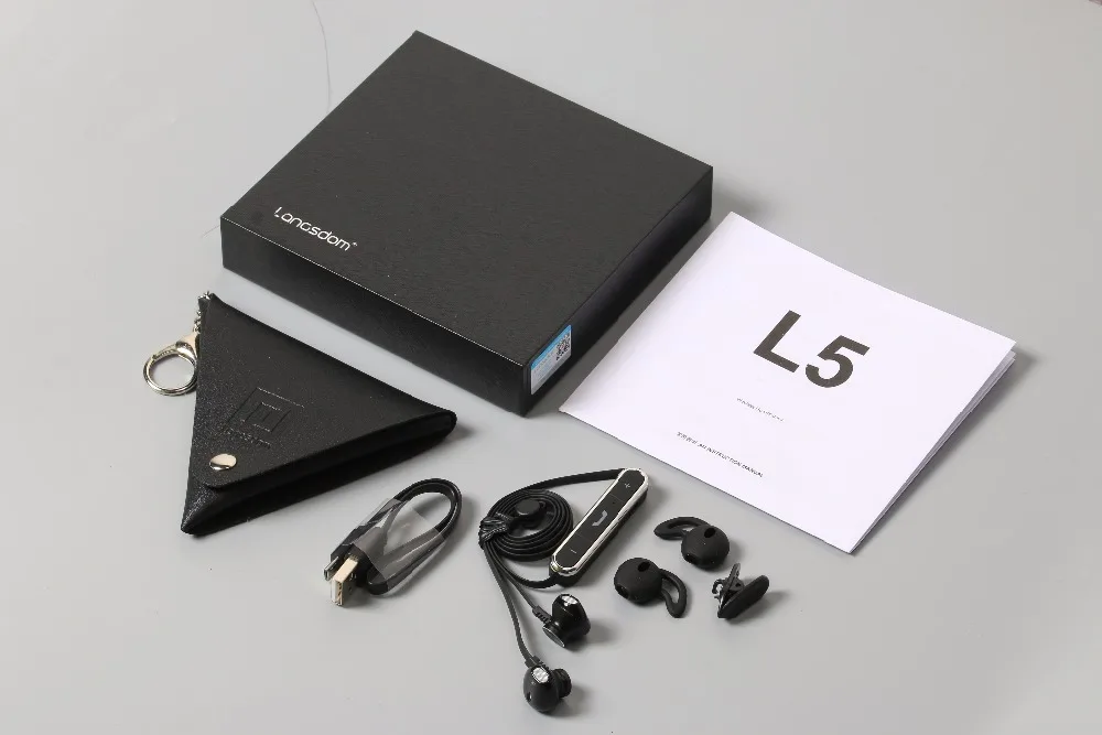 Langsdom L5 Bluetooth en-gros de Căști fără Fir, Căști cu Microfon rezistent la apa IPX5 Pavilioane bass stereo pentru iphone xiaomi android 5