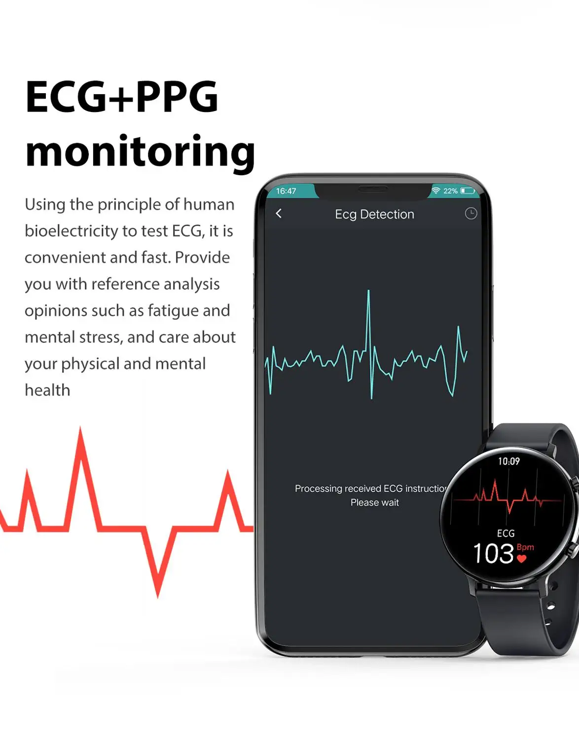 LEMFO GW33 Ceas Inteligent Femei Bluetooth Apel IPS Full Touch Ecran HD ECG+PPG Monitorizarea Tensiunii Arteriale de Oxigen din Sânge pentru Android IOS 5