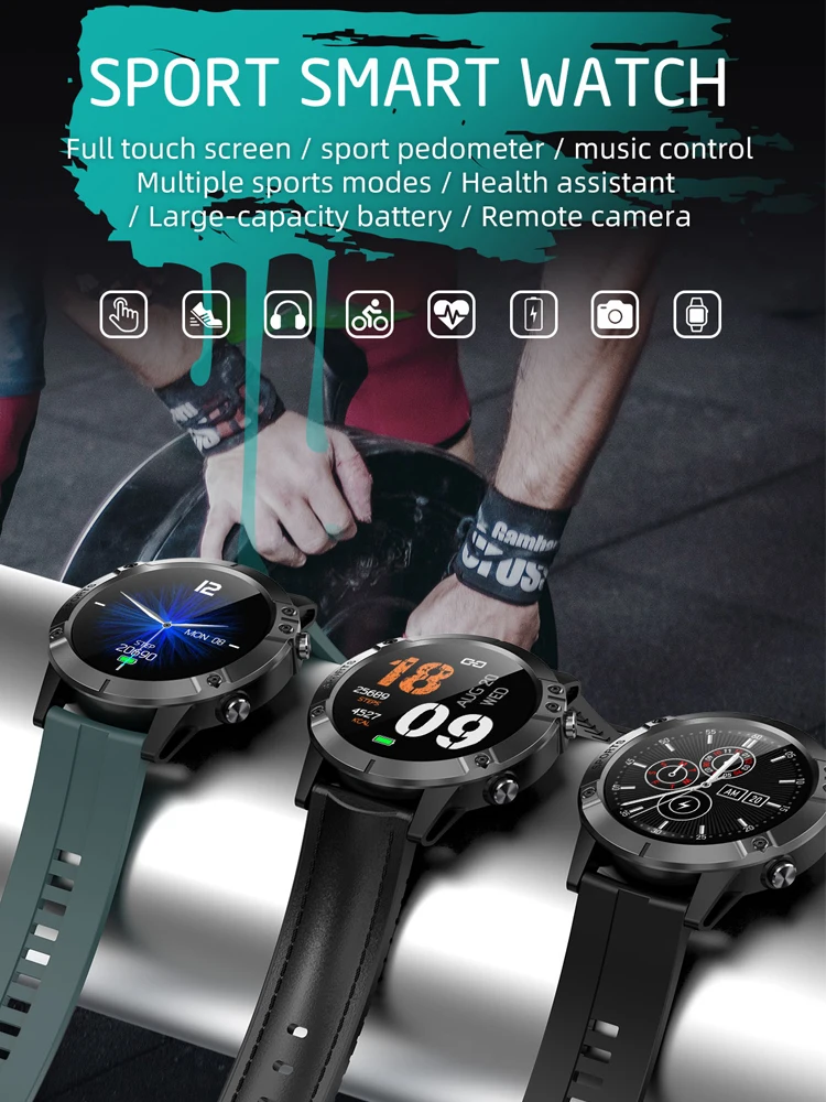 LIGE Noi IP67 rezistent la apa Inteligent Ceas Barbati Sport Fitness Tracker Monitor de Ritm Cardiac Android IOS Ecran Tactil Complet Bărbați Smartwatch 5
