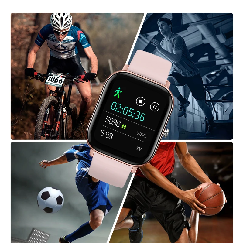 LIGE Nou Full Touch Ecran Ceas Inteligent Rata de Inima de Monitorizare a Presiunii arteriale Informații Amintește IP67 rezistent la apa Smartwatch+Cutie 5