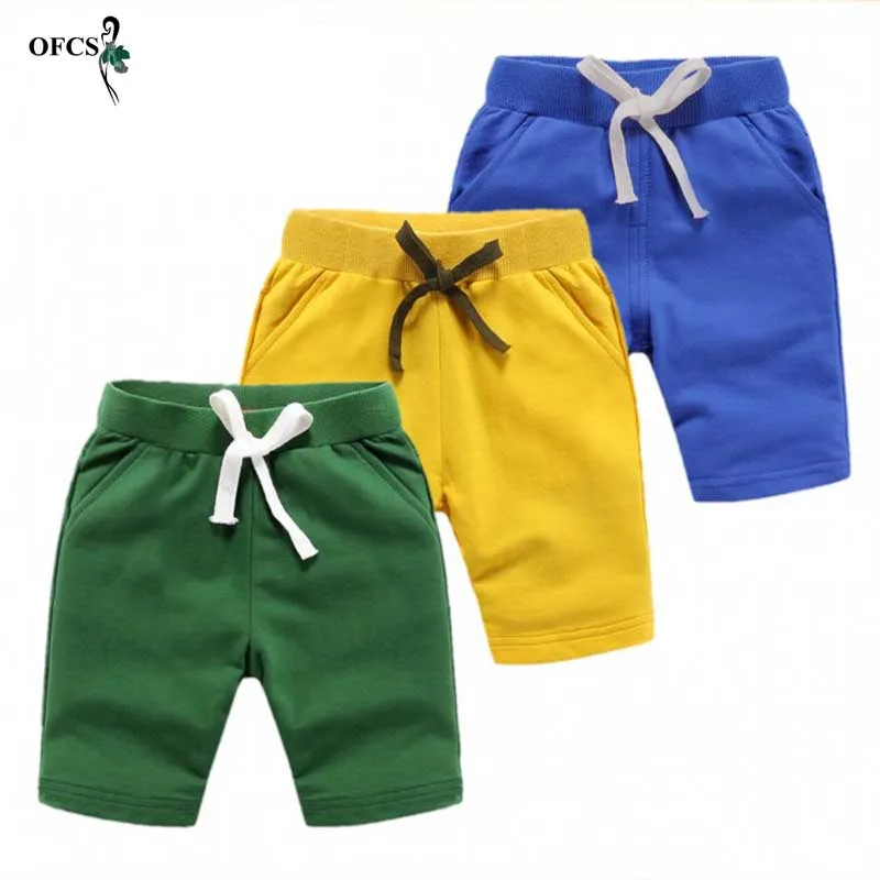 Moda de vara pantaloni de bumbac băiat pantaloni scurți de plajă de culoare pură bomboane de culoare pantaloni copii, haine de vânzare cu amănuntul de îmbrăcăminte pentru copii 5