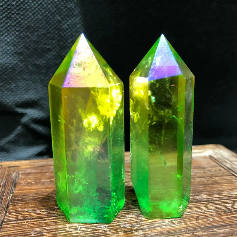 Nataural piatra si cristale bagheta punct rainbow crystal aura obeliscul de piatră de vindecare pentru cadou 5