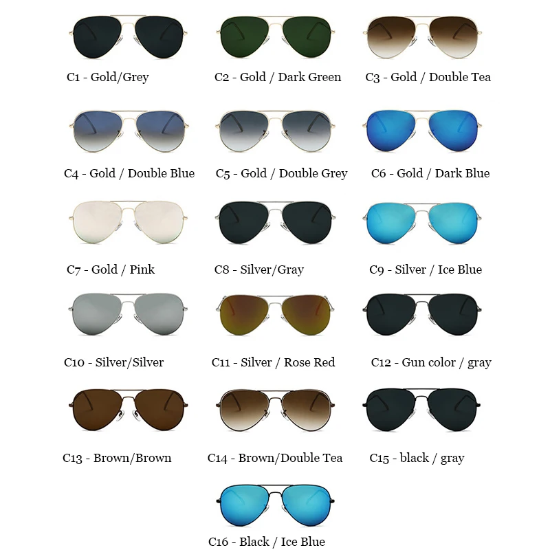 Noul Brand Pilot ochelari de Soare Barbati Gradient de Sticlă Optică Lentile de Ochelari de Soare Femei Aviației Cadru din Aliaj de Ochelari de soare UV400 razele plaja 5